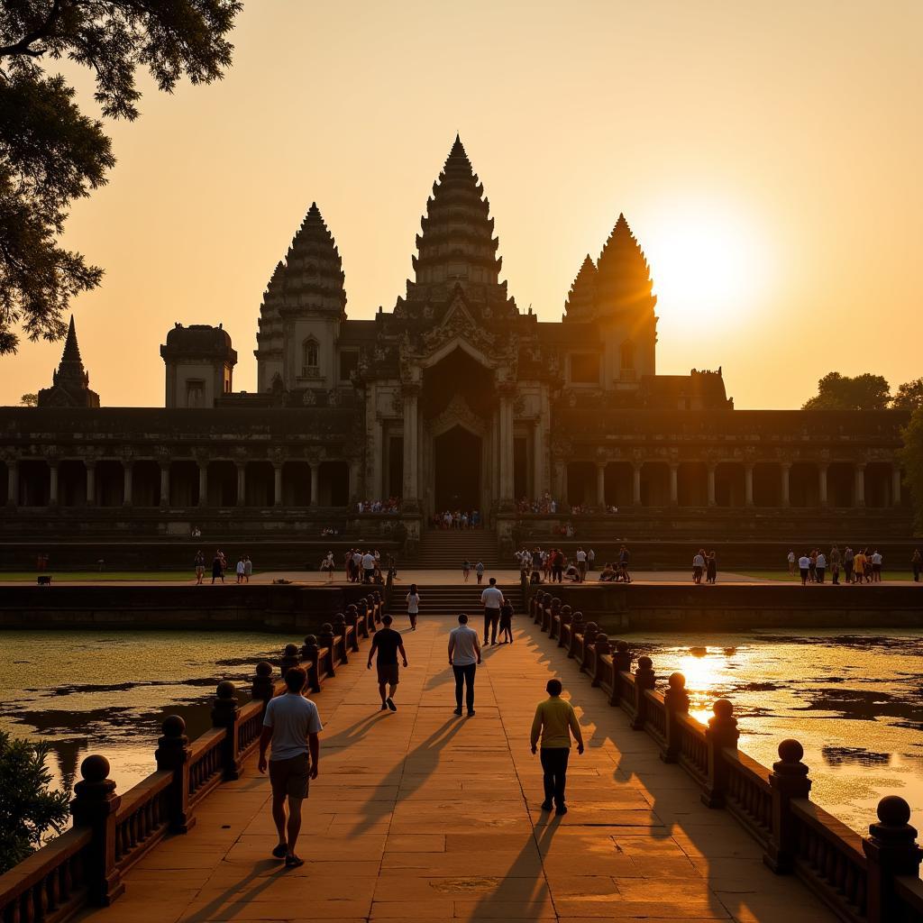 Khám phá Angkor Wat hùng vĩ trong tour du lịch Campuchia 5 ngày 4 đêm