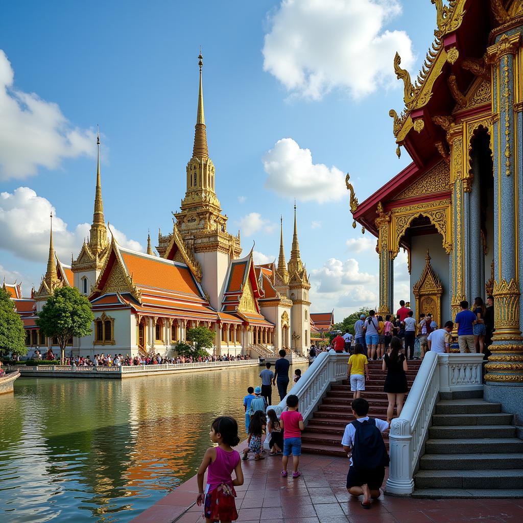 Khám phá những ngôi chùa vàng lộng lẫy ở Bangkok