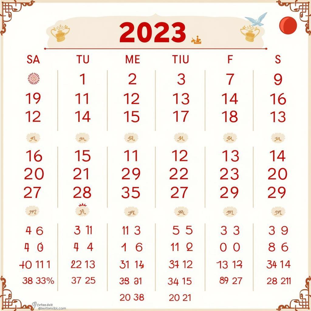 Lịch Âm Tháng 1/2023: Tra Cứu Chi Tiết và Đầy Đủ