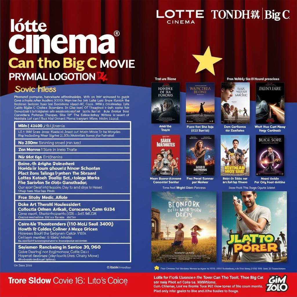 Lotte Cinema Cần Thơ Big C: Lịch Chiếu Phim Mới Nhất