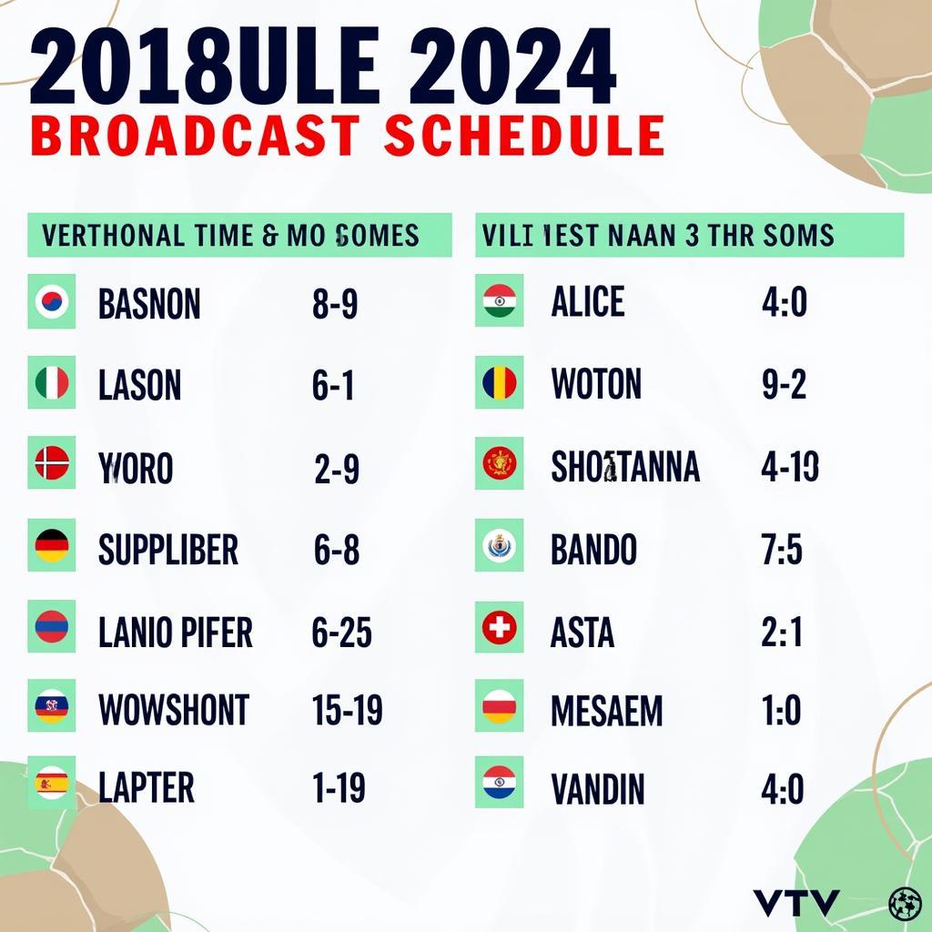 Lịch phát sóng Euro 2024 VTV hôm nay