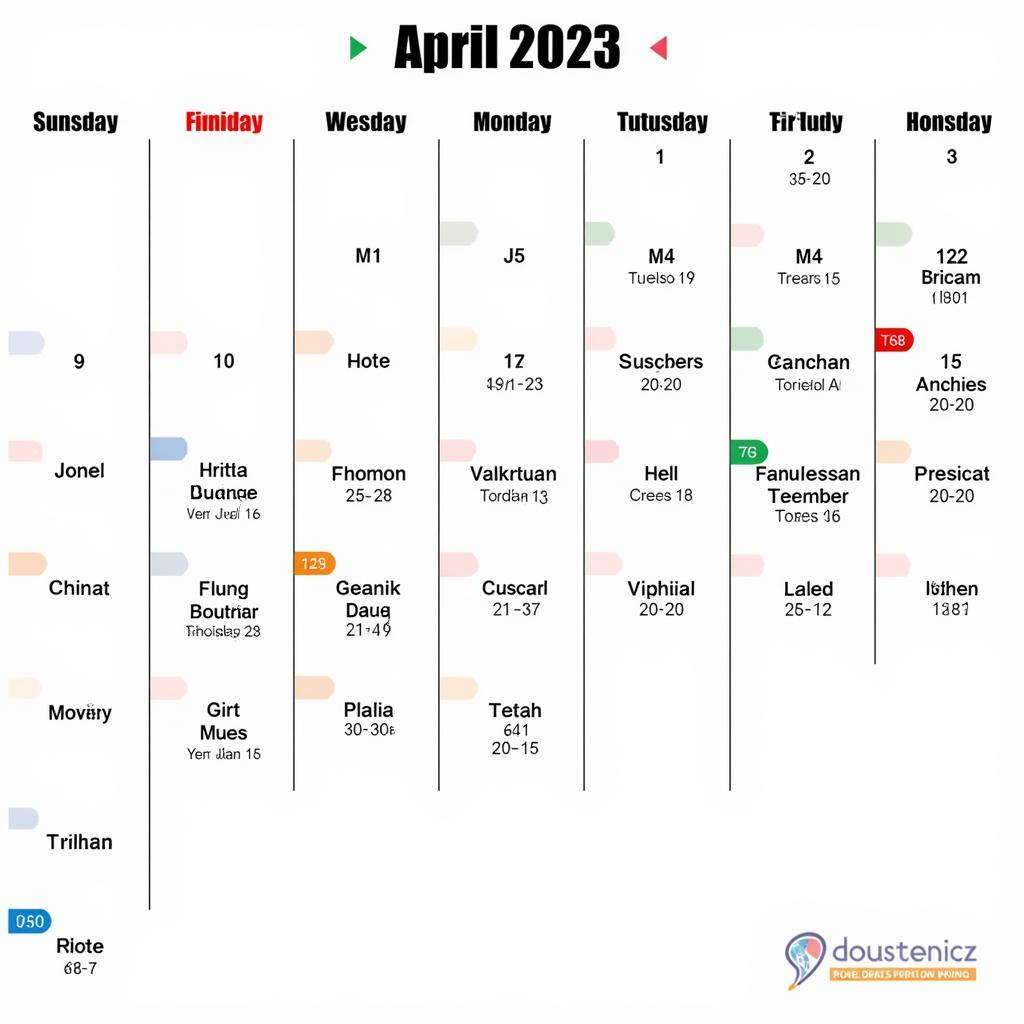 Lịch Tháng 4/2023: Tất Tần Tật Thông Tin Cần Biết