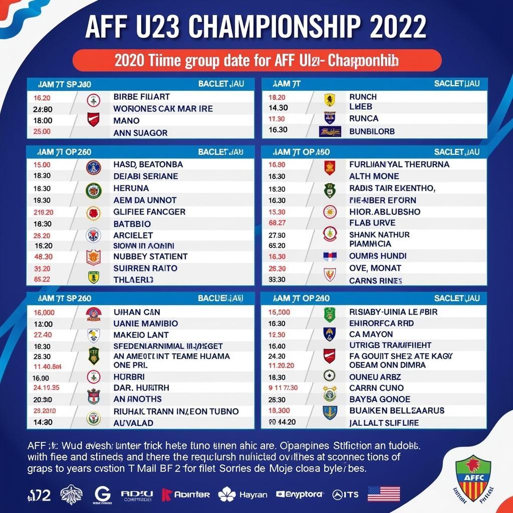 Lịch Thi Đấu AFF Cup 2022 U23: Thông Tin Chi Tiết và Cập Nhật