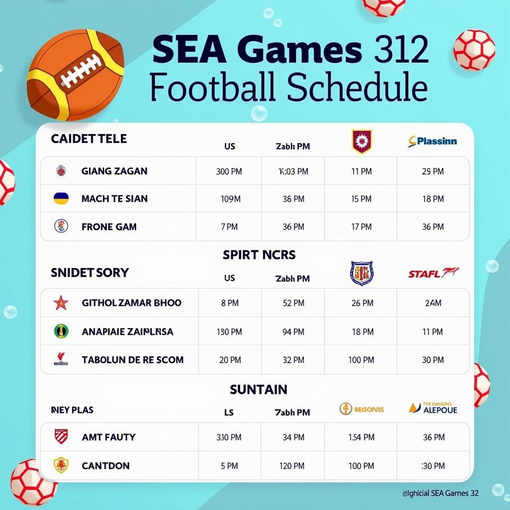 Lịch Thi Đấu Bóng Đá Sea Games 32 Hôm Nay