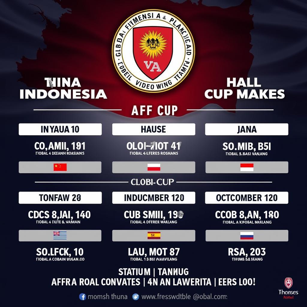 Lịch thi đấu Đội tuyển Indonesia AFF Cup