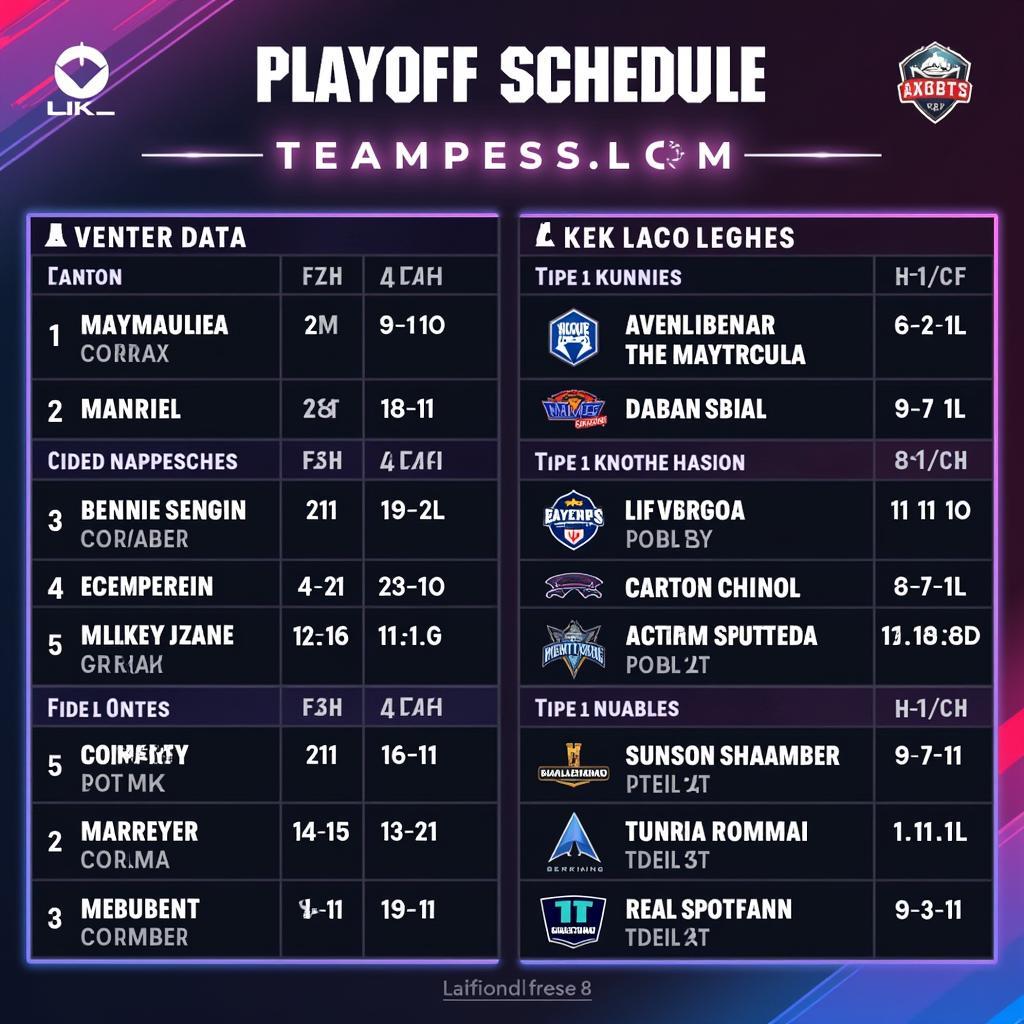 Lịch thi đấu LCK playoff chi tiết