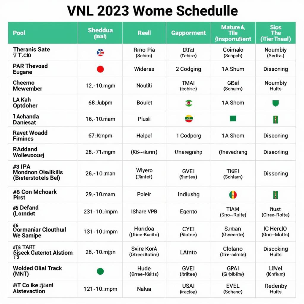 Lịch Thi Đấu VNL 2023 Nữ: Thông Tin Mới Nhất & Chi Tiết