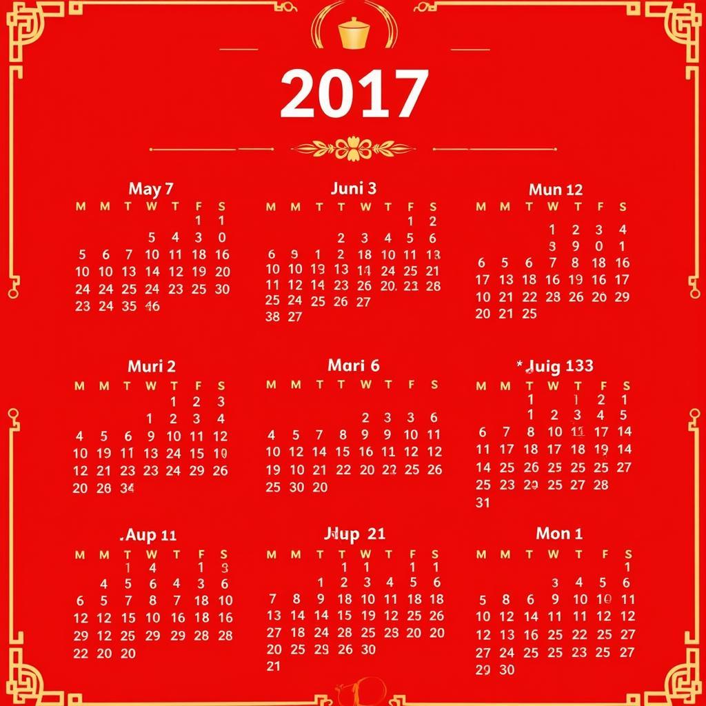 Lịch Tờ Năm 2017: Tổng Quan và Thông Tin Hữu Ích