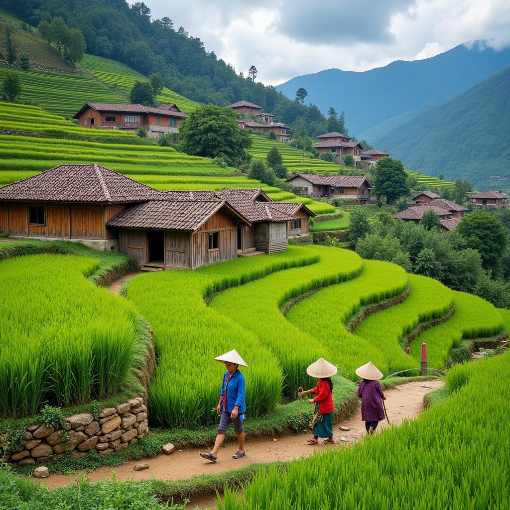 Khám phá bản Cát Cát Sapa