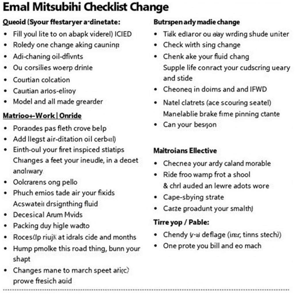 Lịch Bảo Dưỡng Xe Ô Tô Mitsubishi: Hướng Dẫn Chi Tiết