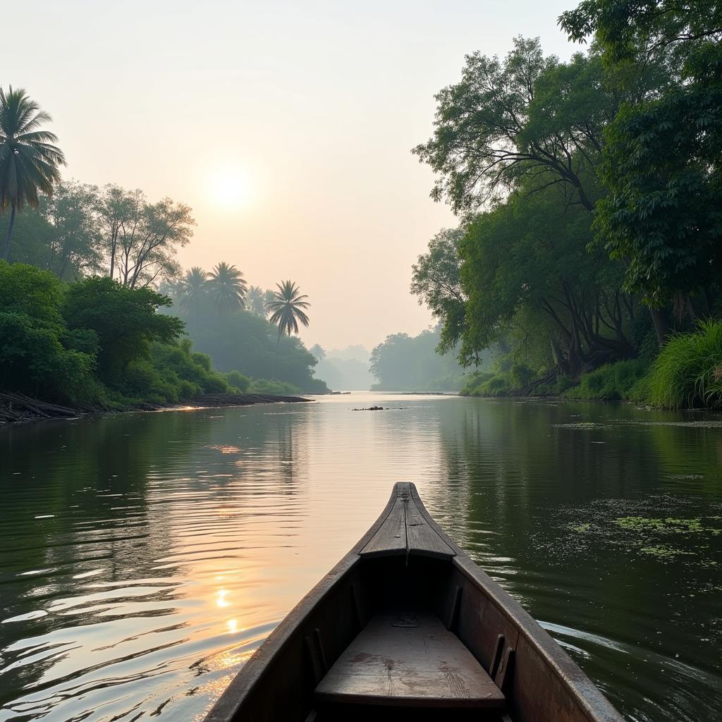 Du ngoạn thuyền trên sông Tiền Giang