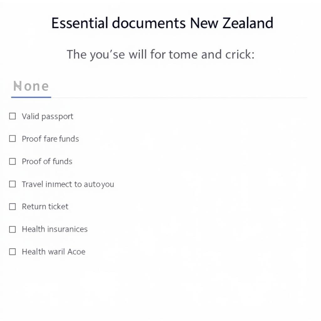 Các Điều Kiện Cần Thiết Khi Xin Visa New Zealand