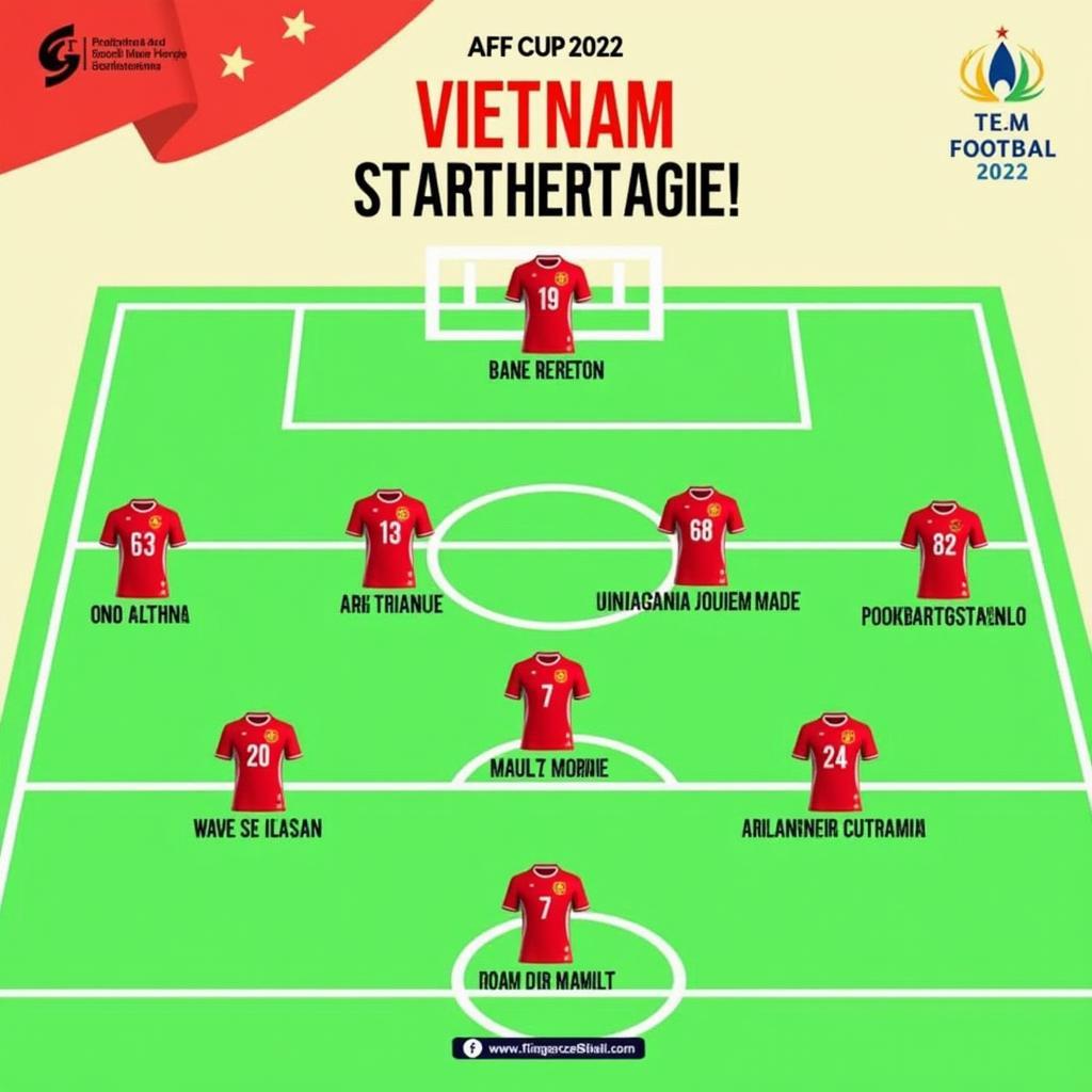 Đội hình ra sân của Việt Nam tại AFF Cup 2022