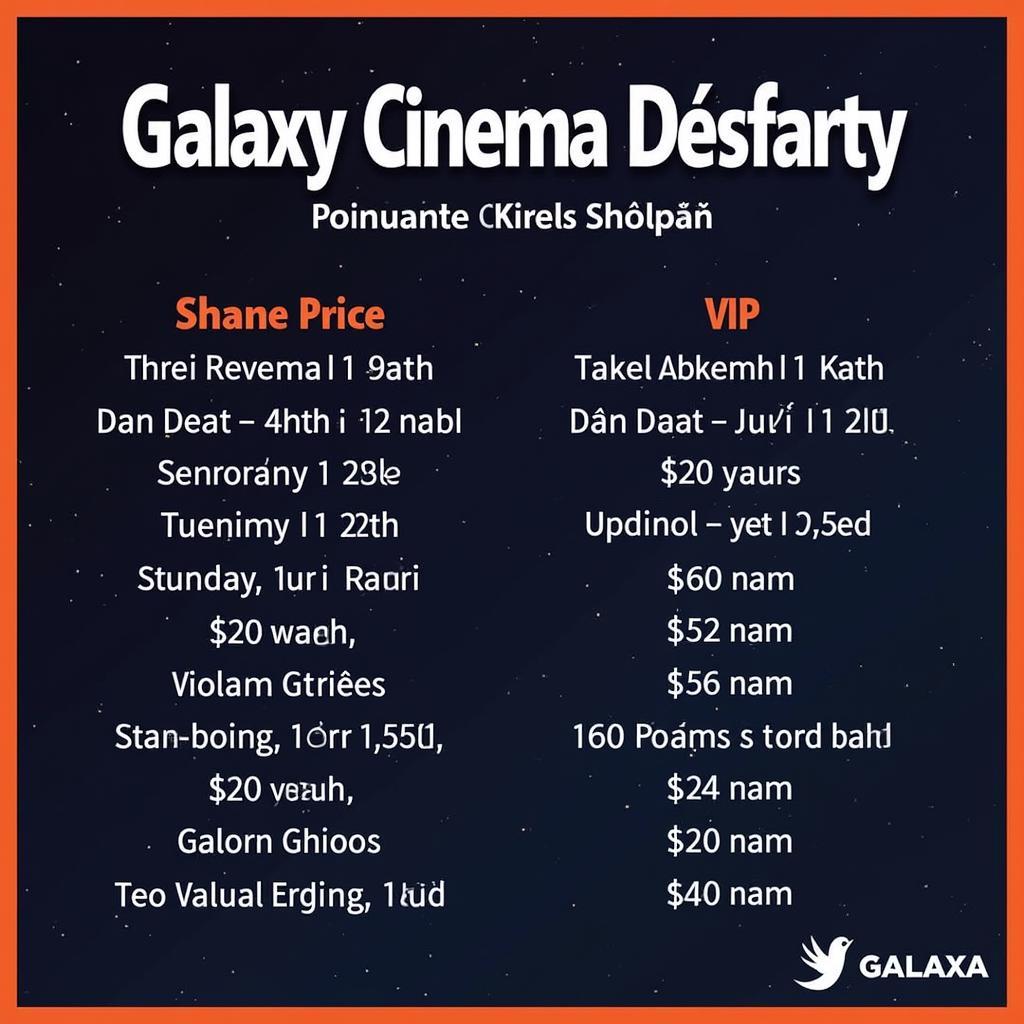 Giá vé phim Galaxy Đà Nẵng