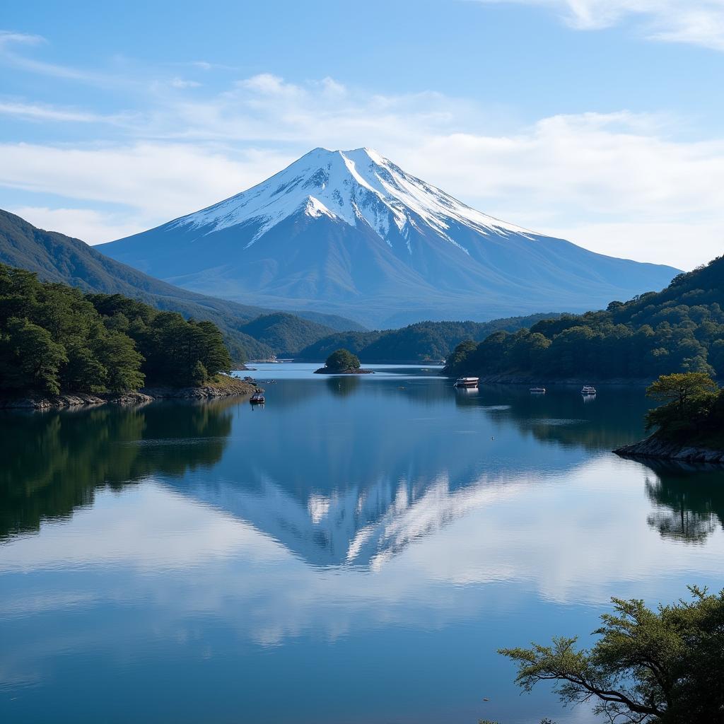 Núi Phú Sĩ hùng vĩ nhìn từ Hakone