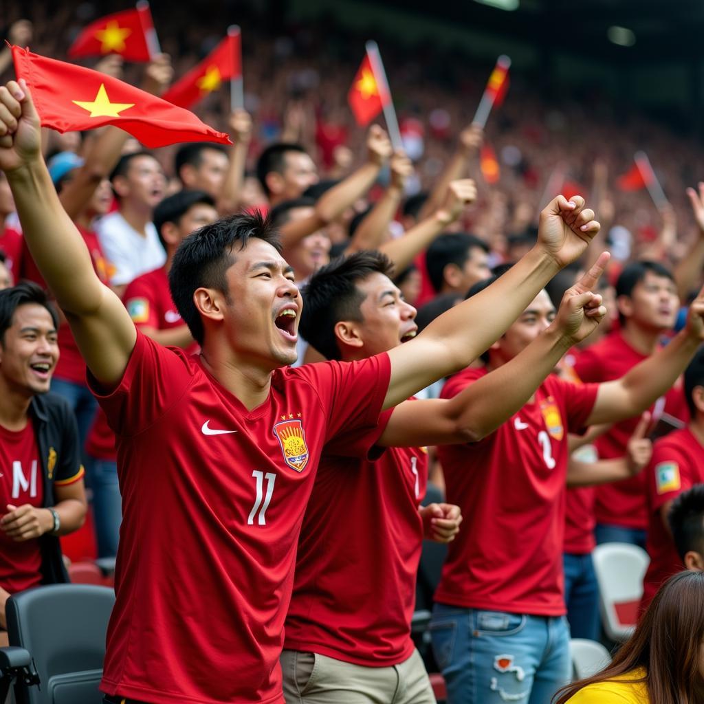 U23 Vietnam friendly match fans today