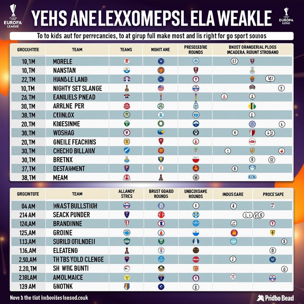 Lịch Phát Sóng Europa League: Cập Nhật Mới Nhất và Toàn Diện