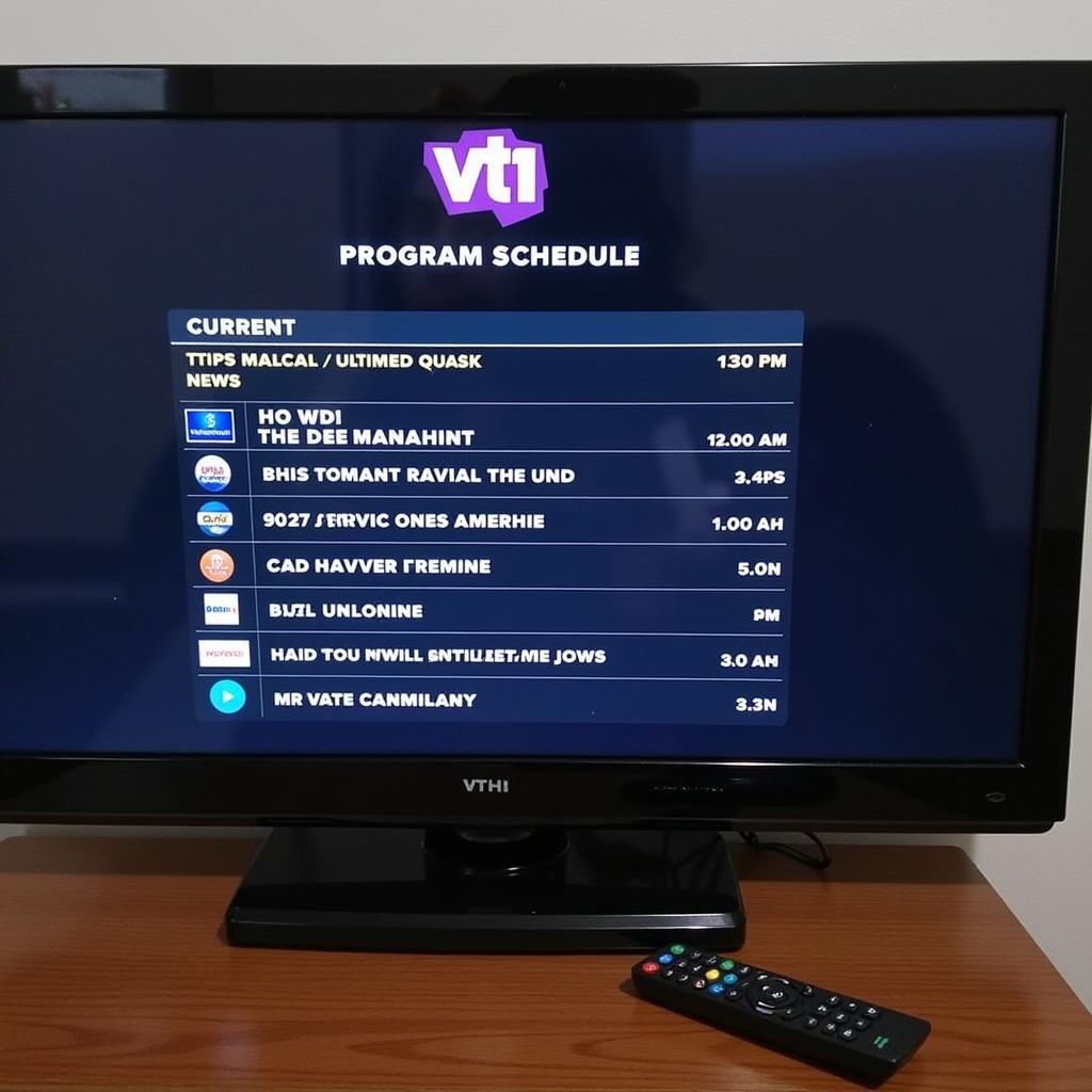 Lịch phát sóng VTV1 hôm nay