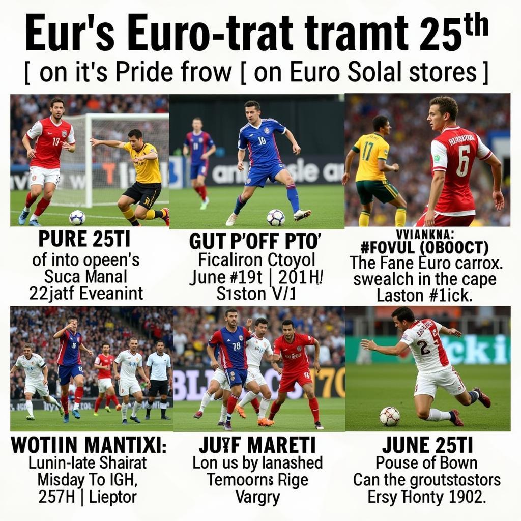 Lịch sử trận đấu Euro 25/6