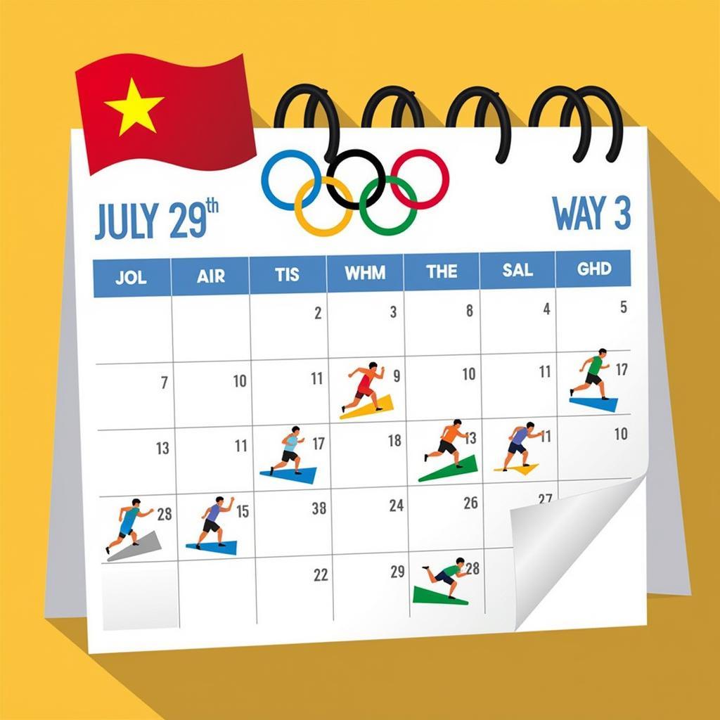 Lịch thi đấu Olympic Việt Nam 29/7