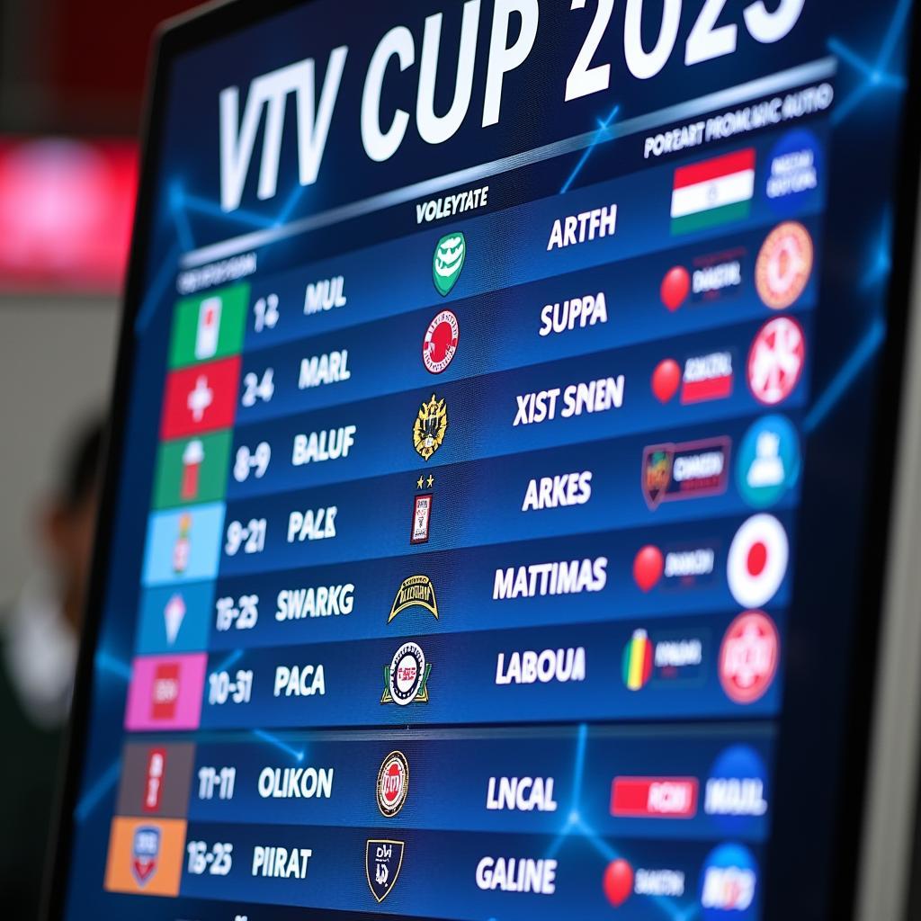 Lịch thi đấu VTV Cup 2023 cập nhật