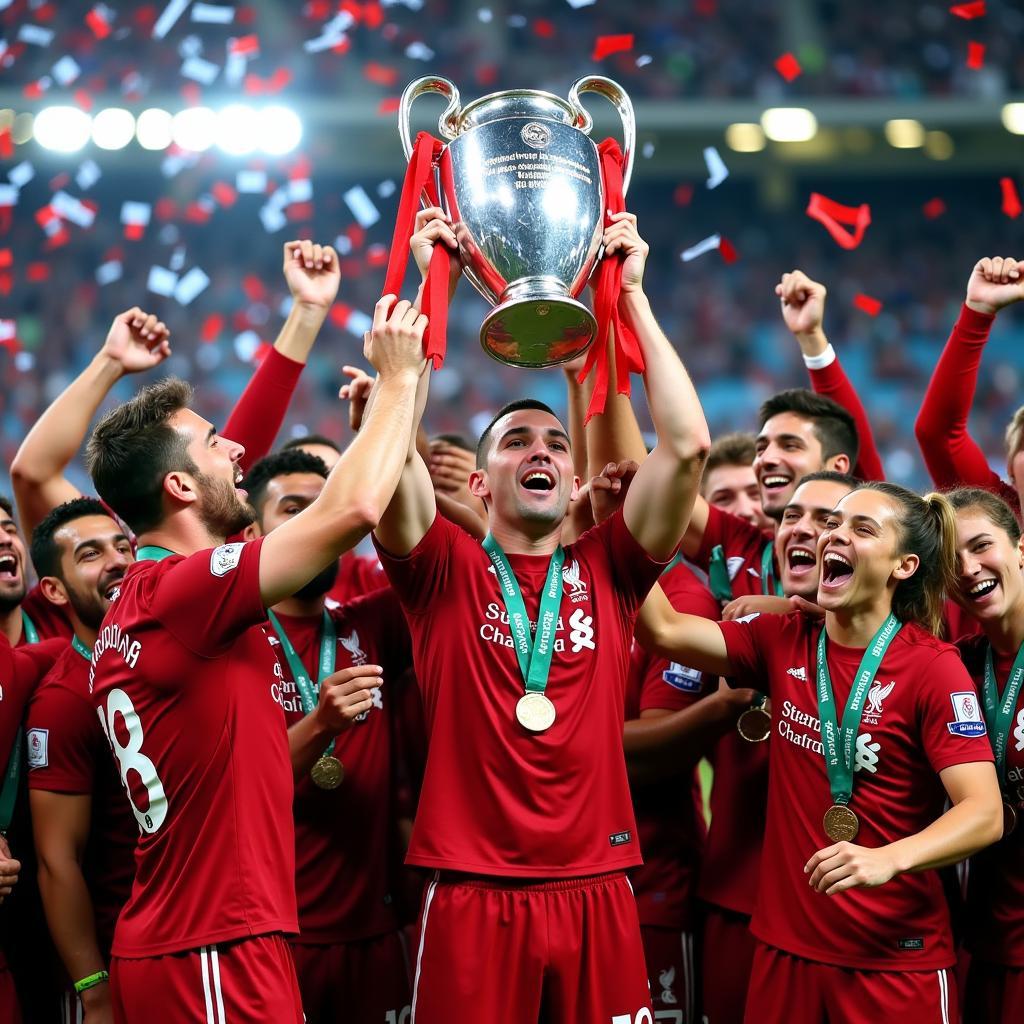 Liverpool vô địch C1 2019: Khoảnh khắc nâng cao chiếc cúp danh giá